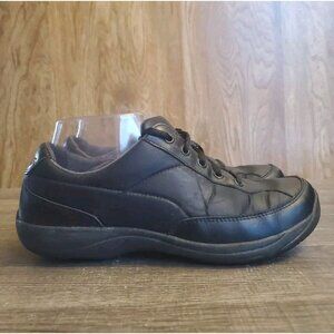 Dansko Emma Lace Up Oxford Shoes Womens Size 37 US 6.5/7 Black Slip Resistant